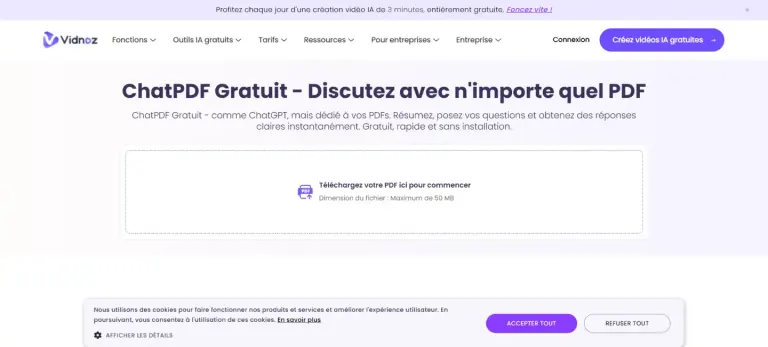 Comment Vidnoz ChatPDF facilite la lecture et l’analyse des documents professionnels ?
