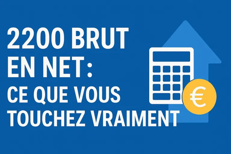 2200 brut en net : ce que vous touchez vraiment
