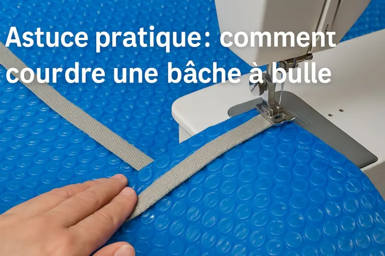 Astuce pratique : comment coudre une bâche à bulle