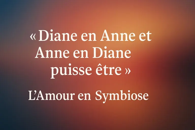 « Diane en Anne et Anne en Diane puisse être » : L’Amour en Symbiose