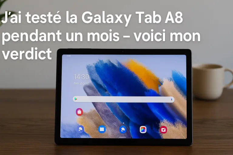 J’ai testé la Galaxy Tab A8 pendant un mois – voici mon verdict