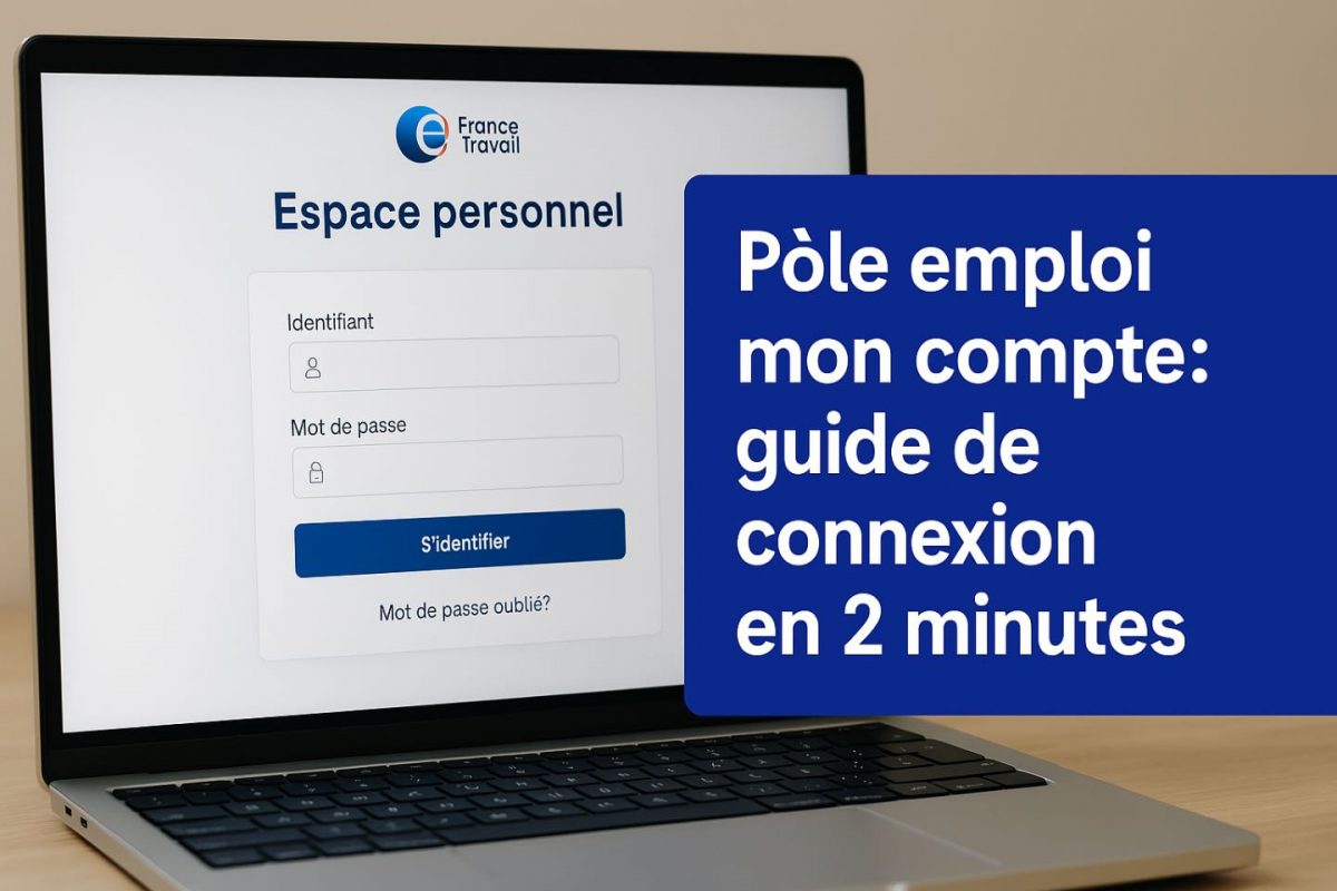 Pôle emploi mon compte : guide de connexion en 2 minutes