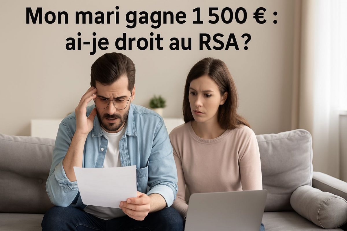 Mon mari gagne 1 500 € : ai-je droit au RSA ?