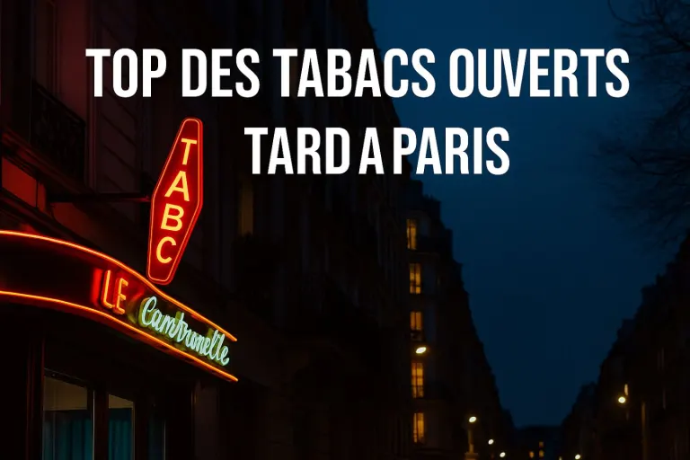 Top des tabacs ouverts tard à Paris