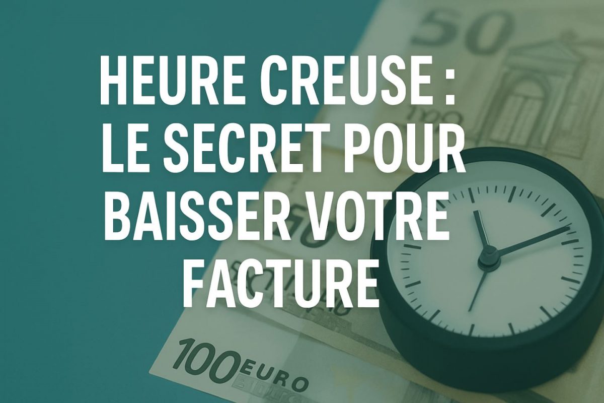 Heure creuse : Le secret pour baisser votre facture