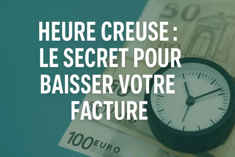 Heure creuse : Le secret pour baisser votre facture