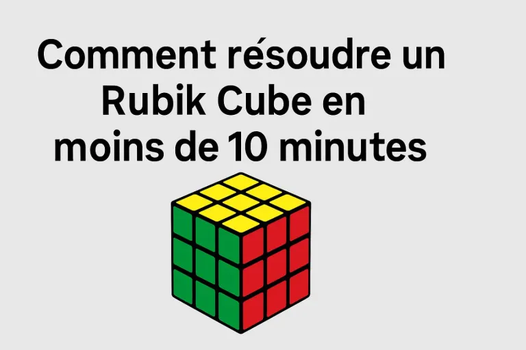 Comment résoudre un Rubik Cube en moins de 10 minutes