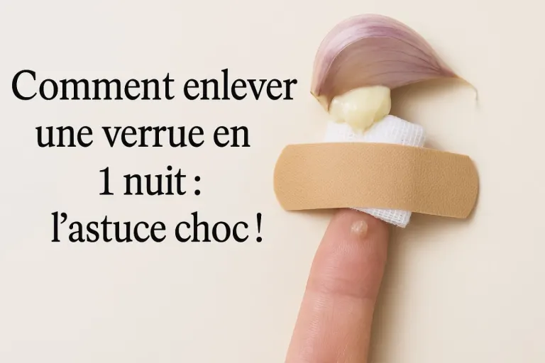 Comment enlever une verrue en 1 nuit : l’astuce choc !