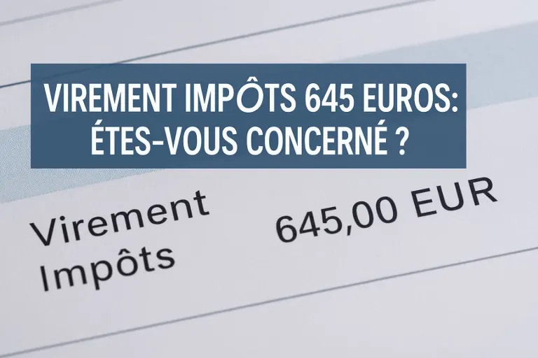 Virement impôts 645 euros : êtes-vous concerné ?