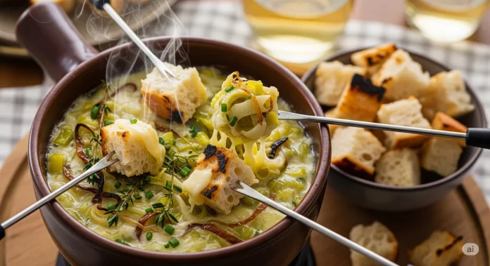 fondue de poireaux