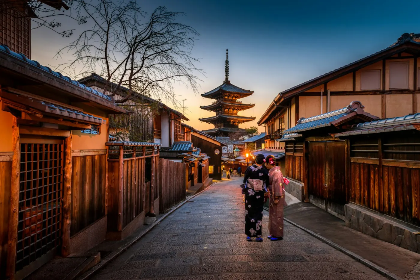 Temple traditionnel au Japon, l’un des trois pays en J