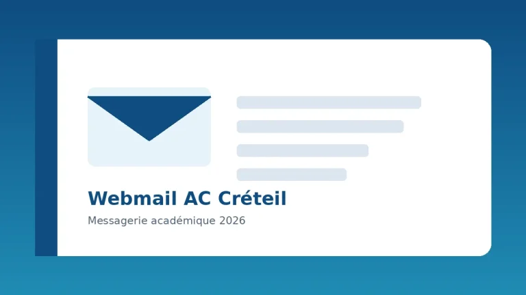 Webmail AC Créteil — connexion à la messagerie académique 2026