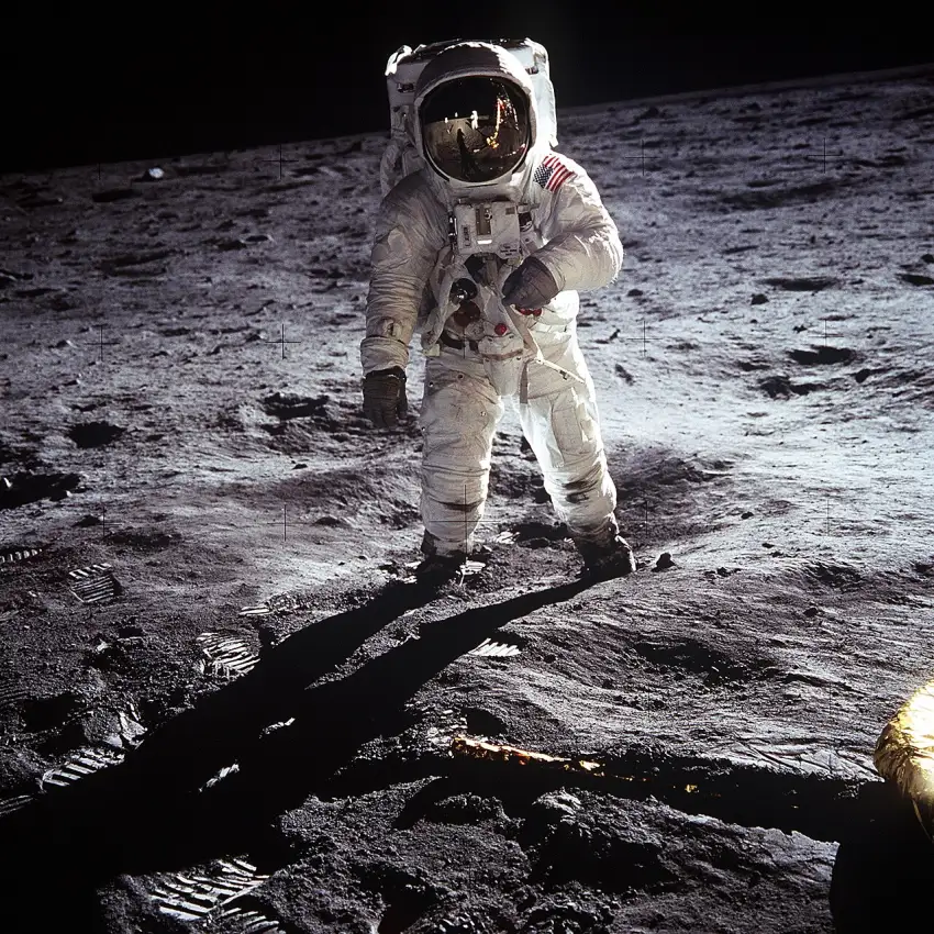 Astronaute Buzz Aldrin sur la Lune lors de la mission Apollo 11