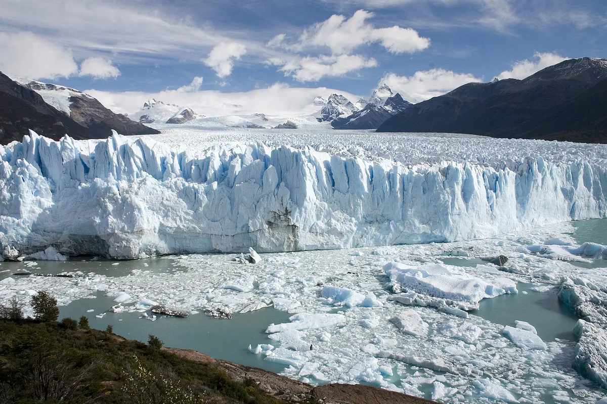 Glacier Perito Moreno en Patagonie, Argentine, pays en A